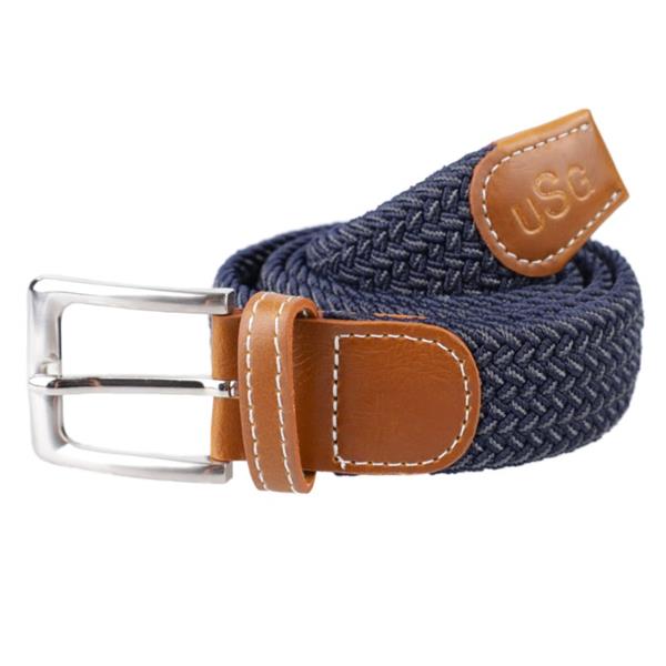 CINTURON TRENZADO BREEZY USG AZUL/GRIS